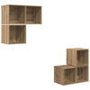 TV-tasosetti 4 pcs Tekninen puu Artisan tammi