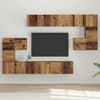 TV-tasosetti 10 pcs Vanha puu 60 x 30 x 30 cm Tekninen puu