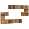 TV-tasosetti 10 pcs Vanha puu 60 x 30 x 30 cm Tekninen puu