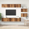 TV-tasosetti 8 pcs Vanha Puu 60 x 30 x 30 cm Tekninen puu