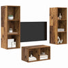 TV-tasosi Vanha Puu 37 cm x 37 cm x 107 cm Tekninen puu