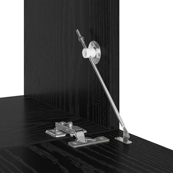 Musta tammi TV-tasosetti 8 osaa. 60 x 30 x 30 cm Tekninen puu