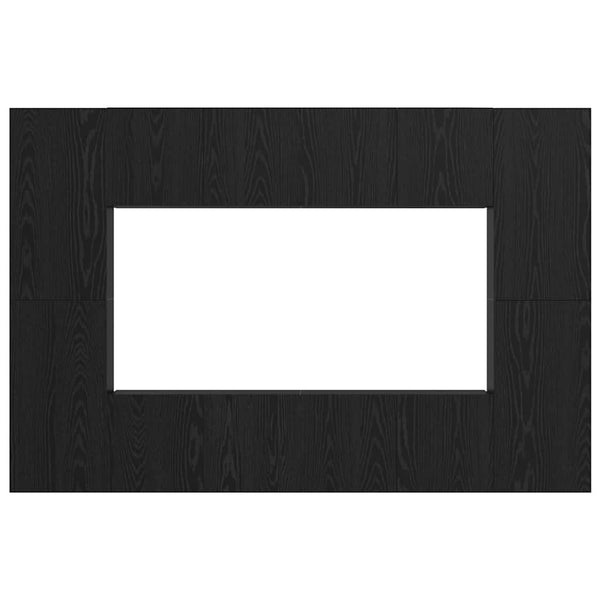 Musta tammi TV-tasosetti 8 osaa. 60 x 30 x 30 cm Tekninen puu