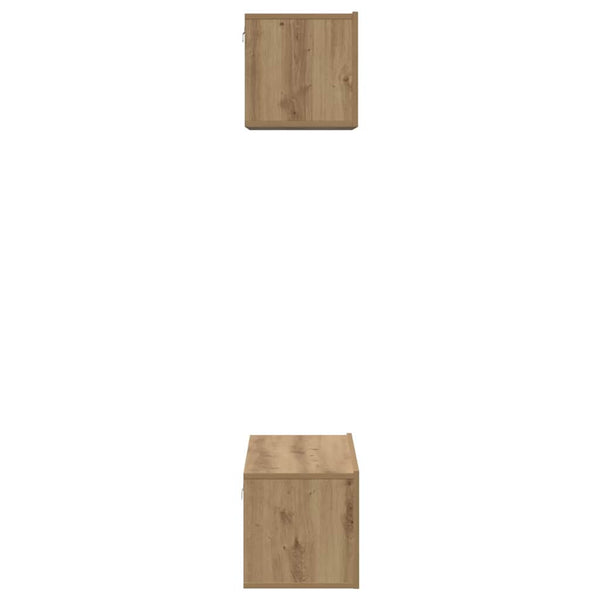 TV-tasosetti 2 pcs artesaani tammi Tekninen puu