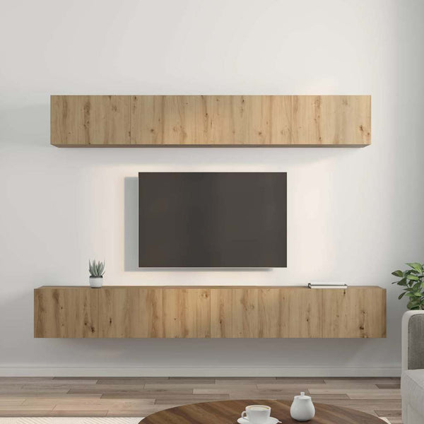TV-tasosetti 5 kpl Artisan tammi Tekninen puu