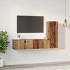 TV-tasosetti 3 pcs Vanha puu 60 x 30 x 30 cm Tekninen puu