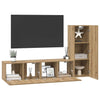 TV-tasosetti 3 pcs artesaani tammi 60 x 30 x 30 cm Tekninen puu
