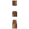 TV-tasosetti 7 pcs Vanha puu 80 x 30 x 30 cm Tekninen puu