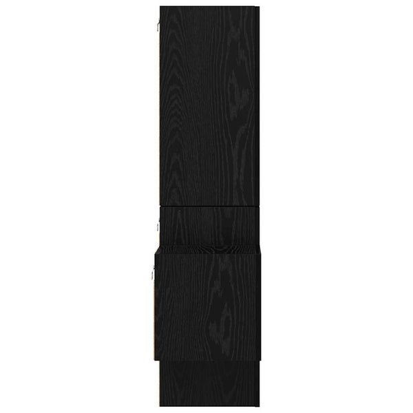 TV-tasosetti 5 pcs Musta tammi 181 x 30 x 120 cm Tekninen puu