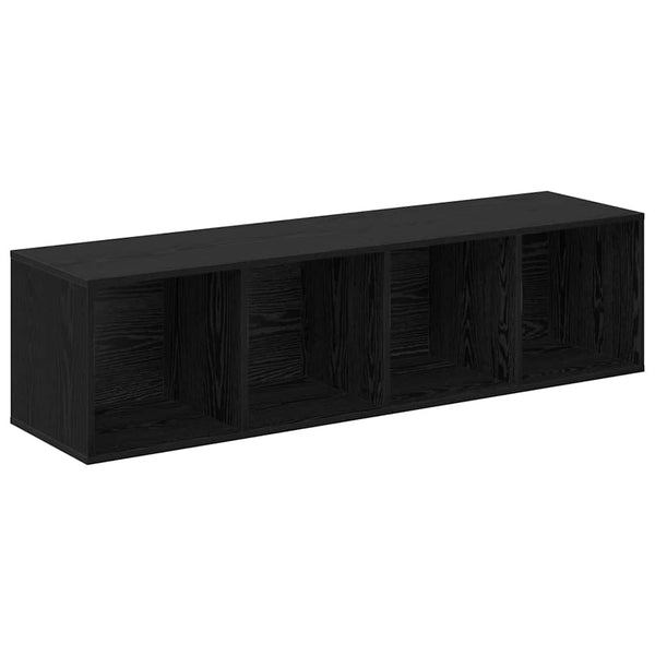 TV-tasosetti 2 pcs Musta tammi. 37 x 37 x 142,5 cm Tekninen puu