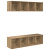 TV-tasosetti 2 pcs Artisan tammi 37 x 37 x 142,5 cm