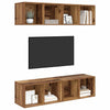 TV-tasot 4 osaa Vanha Puu 37 x 37 x 72 cm Tekninen puu