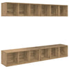 TV-tasosetti 4 pcs Artisan tammi 37 x 37 x 107,5 cm