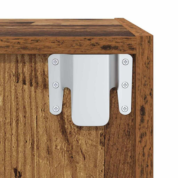 TV-kaappi 2 kpl Ruskea 37 x 37 x 142.5 cm Tekninen puu