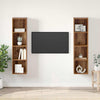 TV-kaappi 2 kpl Ruskea 37 x 37 x 142.5 cm Tekninen puu