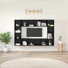 TV-tasosetti 4 pcs Musta 37 x 37 x 142,5 cm Tekninen puu