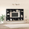 TV-tasosetti 4 pcs Musta 37 x 37 x 142,5 cm Tekninen puu
