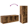 TV-tasosetti 2 pcs Vanha Puu 107 x 35 x 37 cm Tekninen puu