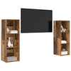 TV-tasosetti 2 pcs Vanha Puu 107 x 35 x 37 cm Tekninen puu