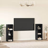 TV-tasosetti 2 pcs Musta tammi. 107 x 35 x 37 cm Tekninen puu