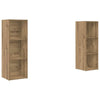 TV-tasosetti 2 pcs Artisan tammi 107 x 35 x 37 cm Tekninen puu