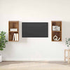TV-tasosetti 2 pcs Vanha Puu 37 x 37 x 72 cm Tekninen puu