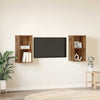 TV-tasosetti 2 pcs Vanha Puu 37 x 37 x 72 cm Tekninen puu