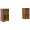 TV-tasosetti 2 pcs Vanha Puu 37 x 37 x 72 cm Tekninen puu