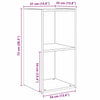 TV-tasosetti 2 pcs Vanha Puu 72 x 35 x 36,5 cm Tekninen puu