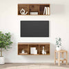 TV-tasosetti 2 pcs Vanha Puu 37 x 37 x 107 cm Tekninen puu
