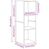 TV-tasosetti 2 pcs Vanha Puu 37 x 37 x 107 cm Tekninen puu