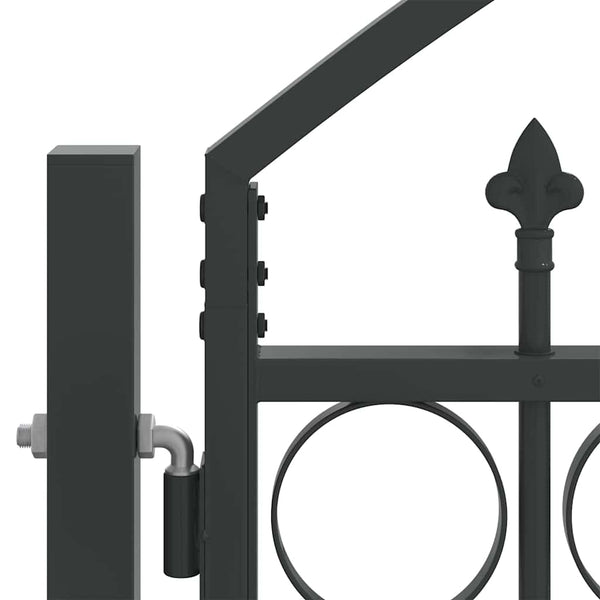Aitausportti ASSEN 301 x 175,5 cm Teräs Harmaa Lukittava