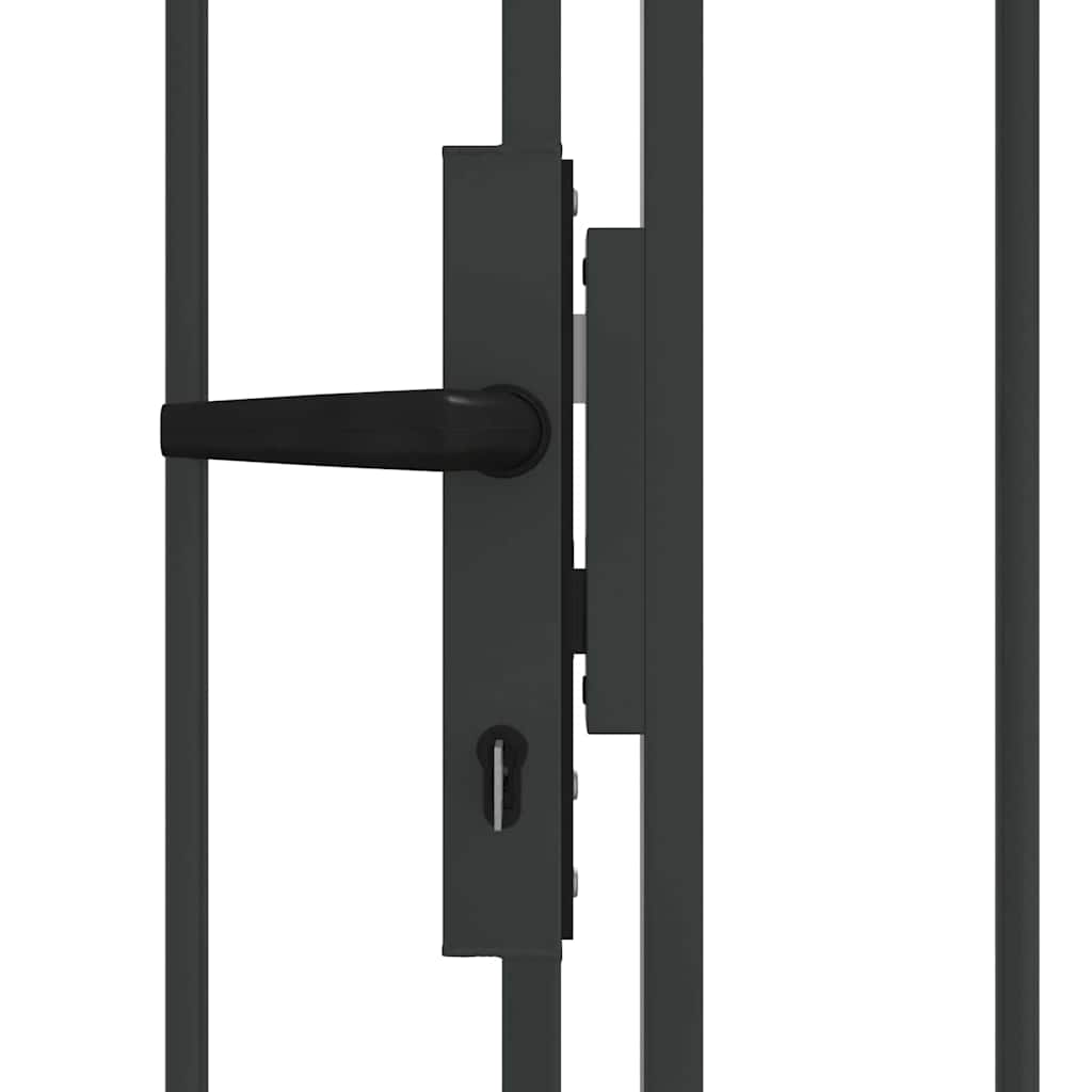 Aitausportti ASSEN 301 x 200 cm Lukittava Teräs Harmaa
