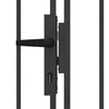 Aitausportti ASSEN 301 x 200 cm Teräs Harmaa Lukittava