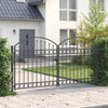 Aitausportti ASSEN 301 x 200 cm Teräs Harmaa Lukittava