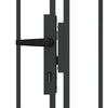 Aitausportti ASSEN 401 x 175,5 cm Teräs Harmaa Lukittava