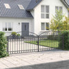 Aitausportti ASSEN 401 x 175,5 cm Teräs Harmaa Lukittava