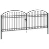 Aitausportti ASSEN 401 x 200 cm Teräs Harmaa Lukittava