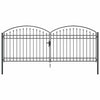 Aitausportti ASSEN 401 x 200 cm Teräs Harmaa Lukittava