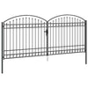 Aitausportti ASSEN 401 x 224,5 cm Teräs Harmaa Lukittava