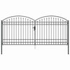 Aitausportti ASSEN 401 x 224,5 cm Teräs Harmaa Lukittava