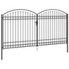 Aitausportti ASSEN 401 x 250 cm Teräs Harmaa Lukittava