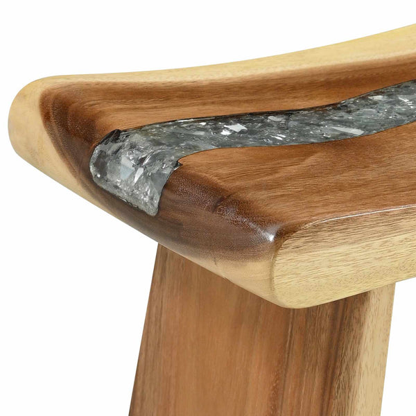 Kylpyhuoneen jakkara Luonnollinen 50 x 30 x 45 cm Luonnonpuu