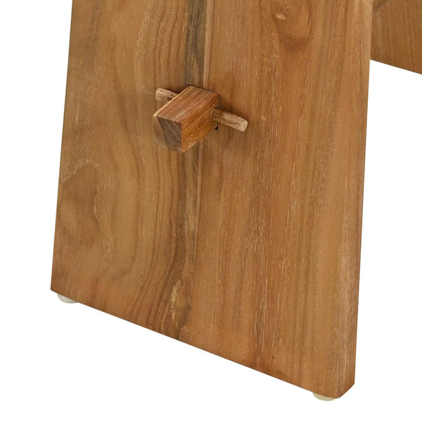 Kylpyhuoneen jakkara Ruskea 50 x 29,5 x 50,5 cm Tiikkipuu