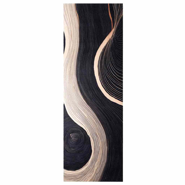 Keittiömatto Musta 180 x 60 cm Sametti