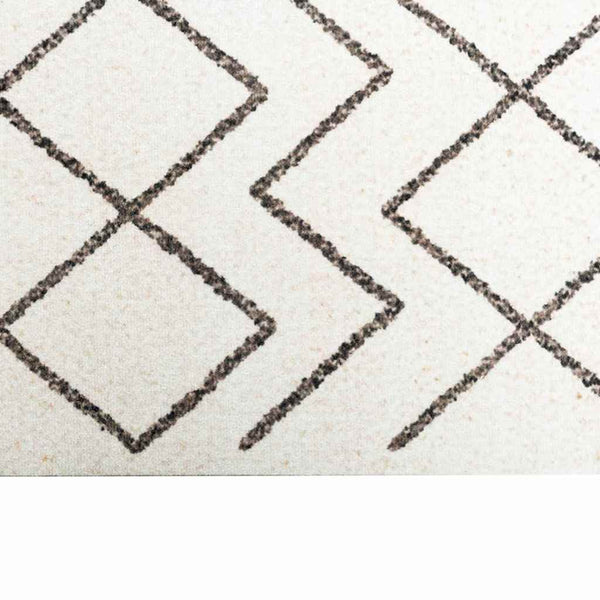 Keittiömatto Valkoinen 180 x 60 cm Sametti