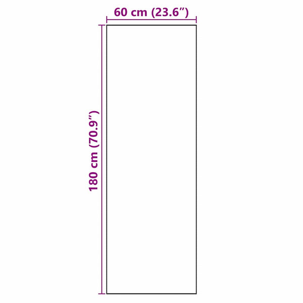 Keittiömatto Kukallinen Musta 180 x 60 cm Sametti