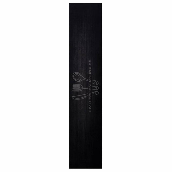 Keittiömatto Musta 300 x 60 cm Sametti