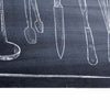 Keittiömatto Toile Musta 150 x 45 cm Sametti