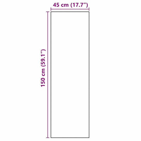 Keittiömatto Toile Musta 150 x 45 cm Sametti